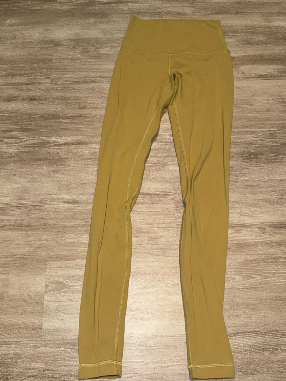 lululemon athletica Mustard Green High-Rise Leggings